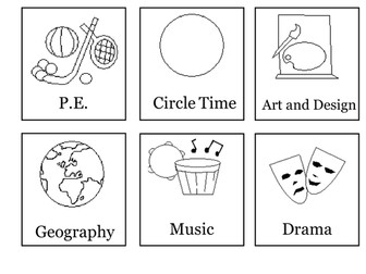 Visual Timetable Templates