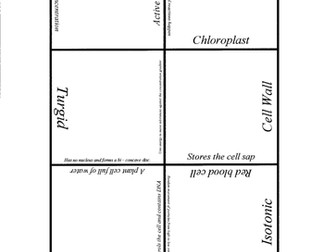 Card sort puzzle on cells