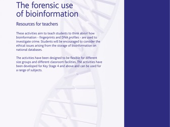 The forensic use of bioinformation (DNA database)