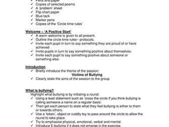 Using Circle Time to support victims of bullying