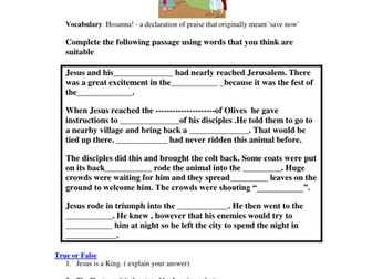 RESURRECTION AND HOLY WEEK PART B