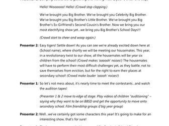 Year 6 Leavers' Assembly - Big Brother Theme