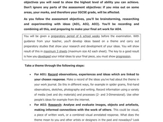 Assessment Objectives IGCSE Fine Art