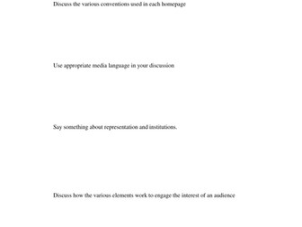 Website analysis for film studies