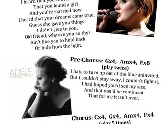 Adele - 'Someone Like You' Worksheet