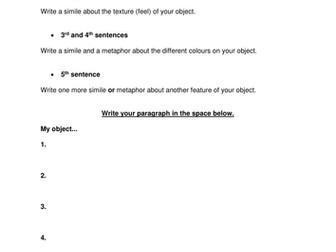 Simile and Metaphor (KS3) Lesson With Props!