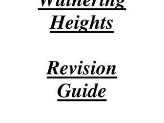AQA Lit B (Gothic) Wuthering Heights