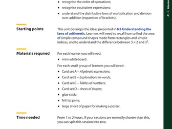 Writing Algebraic Expressions Resources | Tes