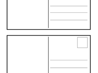 Blank postcard template