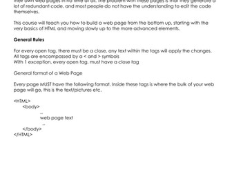 HTML Reference Guide