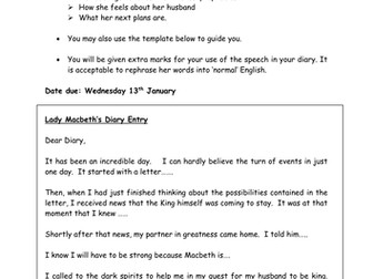 Lady Macbeth's Diary