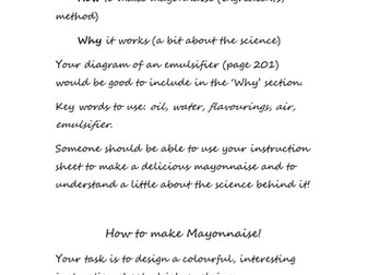 Emulsifiers: Making Mayonnaise