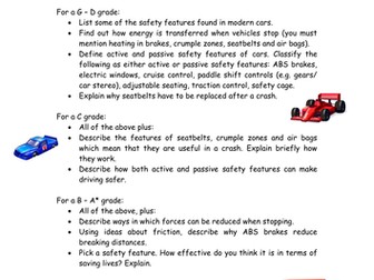Car Safety Features Research Task
