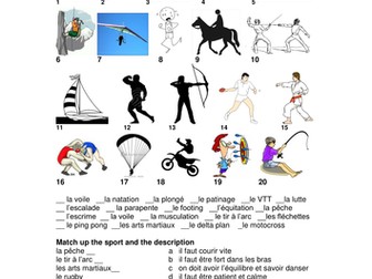 hobbies in French - mes loisirs