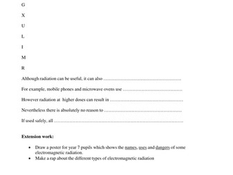 The electromagnetic spectrum of waves
