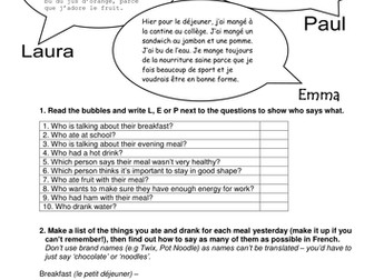 Food & health reading & writing - good cover work