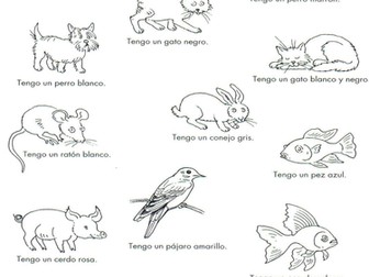 Los animales y los colores