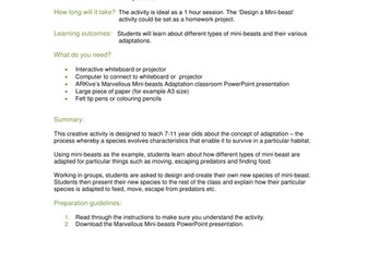 Marvellous Mini-beasts – Design a Species