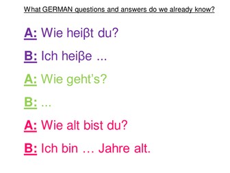 Name, age and how are you?