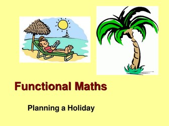 KS4 Functional Maths Skills activity L1/L2