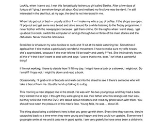 AQA English Language 3b Writing Life in the Day Of