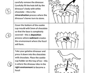 Chocolate fossils