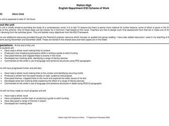 Witch Child Scheme of Work: Powerpoint and Lessons