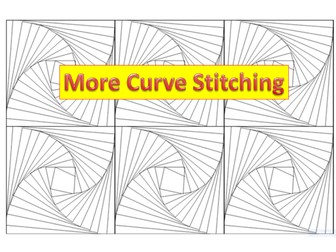 Ks2 maths activity Curve Stitching Designs