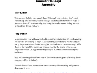 Summer Holidays Assembly