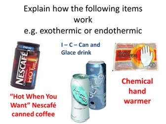 endo and exothermic reactions
