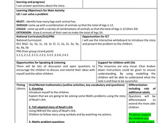 Noah's Ark Maths Activity (KS1)