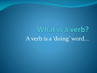 Introduction to ER verbs in the present tense
