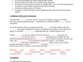Le mariage / marriage worksheet