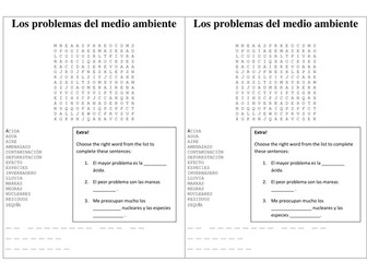 Los problemas del medio ambiente - starter