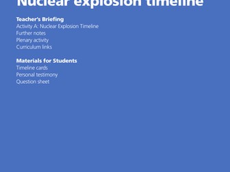 Timeline of a Nuclear Explosion