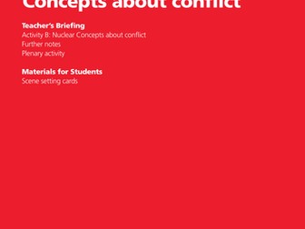 Concepts about Conflict: From knife carrying to nuclear deterrence theory