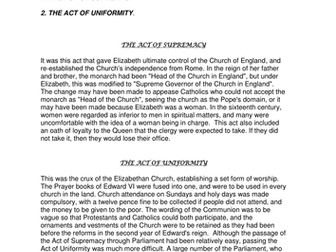 Enquiry: Elizabeth as a Strong Ruler