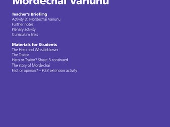 Mordechai Vanunu, Nuclear Whistleblower: Hero or Traitor?