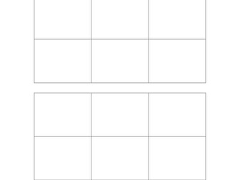 Bingo - 3x3 Grid Template