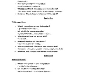 Project Evaluation Support Q's