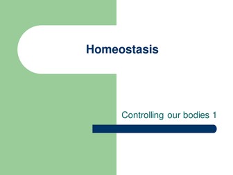 Homeostasis