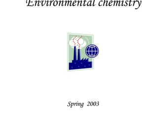 9G Environmental Chemistry SOW