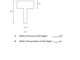 Area and Perimeter worksheet