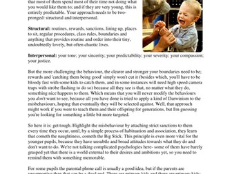 Dealing with the younger class