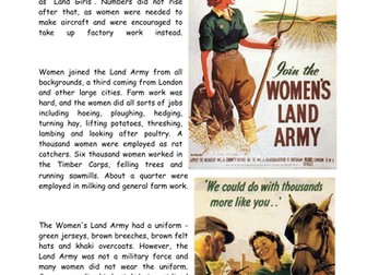 The role of women in WWII