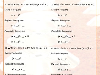 Completing The Square