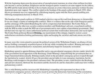 Germany, Weimar, Treaty of Versailles, Nazis,