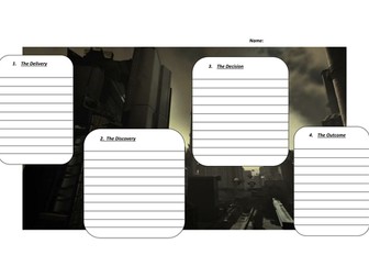 'The Delivery'  Writing frame