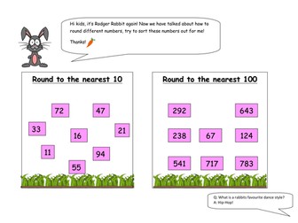 'Rodger Rabbit' Rounding Activity