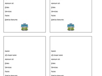 'Shape Attax' Cards